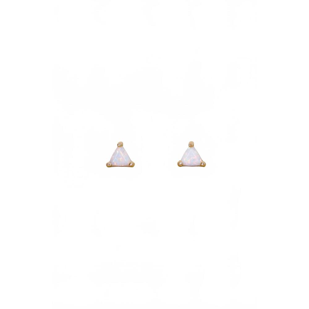 NEW JAXKELLY women's mini gem studs earrings in white opal